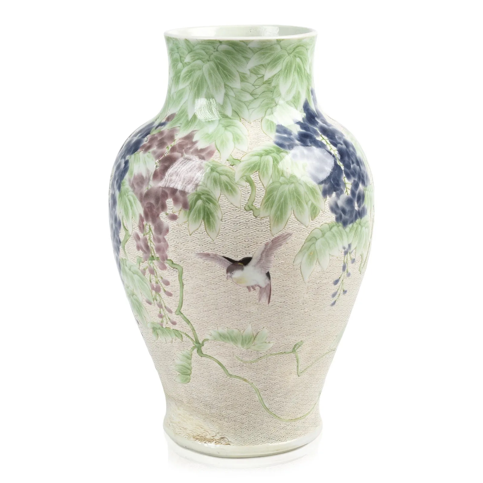 Makuzu Kozan Japanese Studio Porcelain Vase